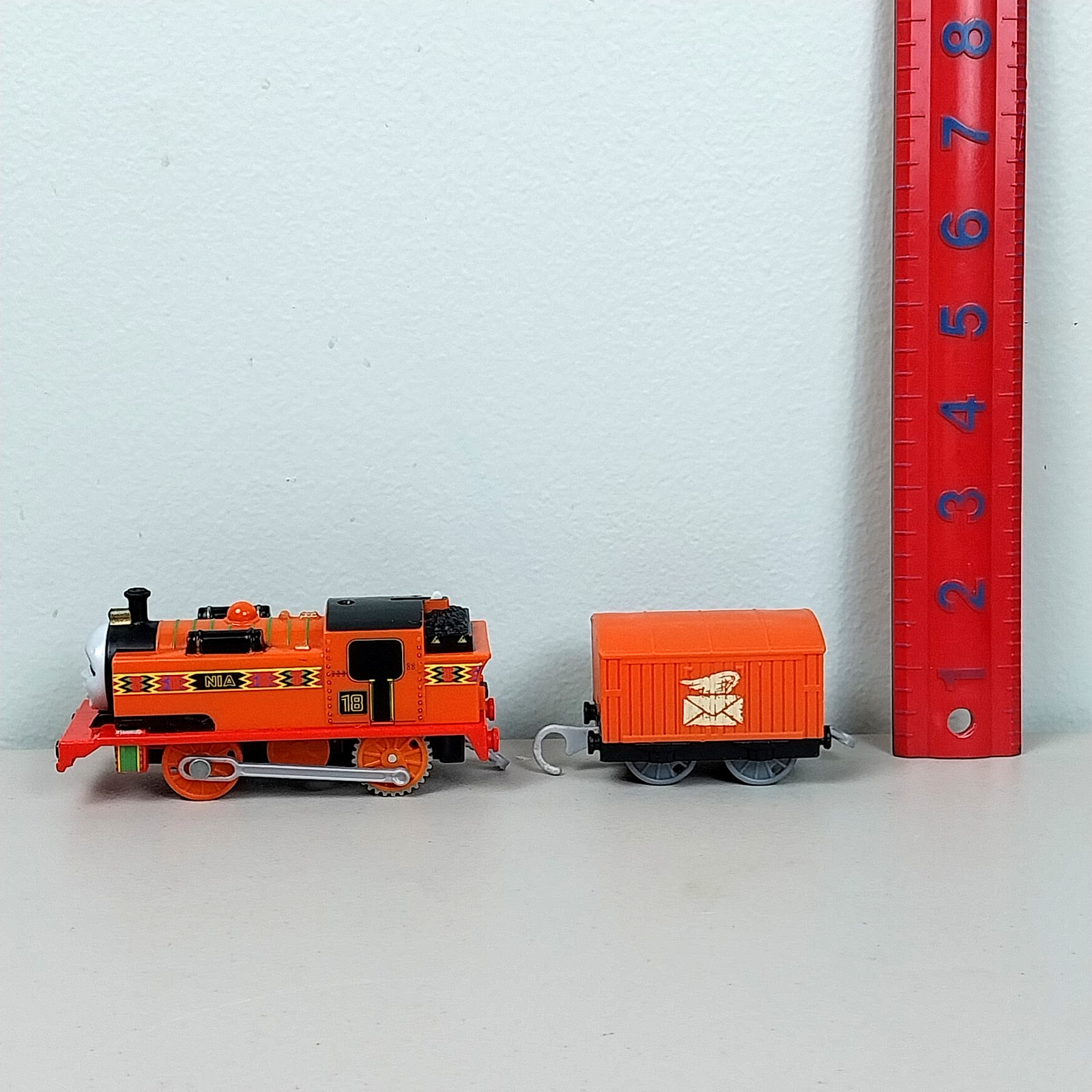 Thomas & Friends Trackmaster Nia Motorized Train with Mail Cargo Car 2013 Mattel