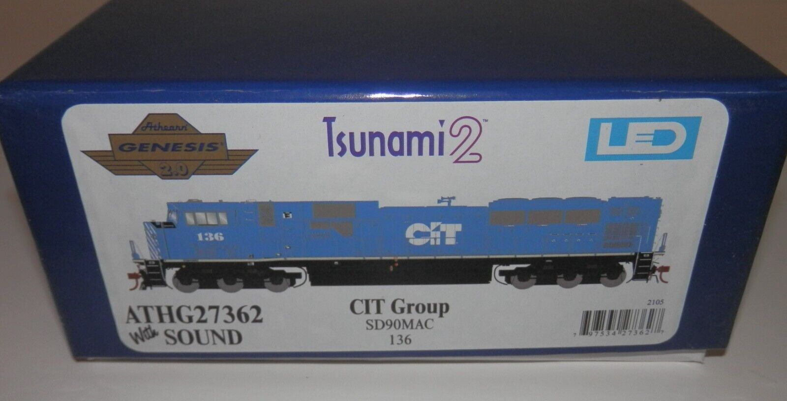Genesis HO Scale CIT Group 136 SD90MAC Loco Tsunami 2 Sound DCC #ATHG27362 NIB