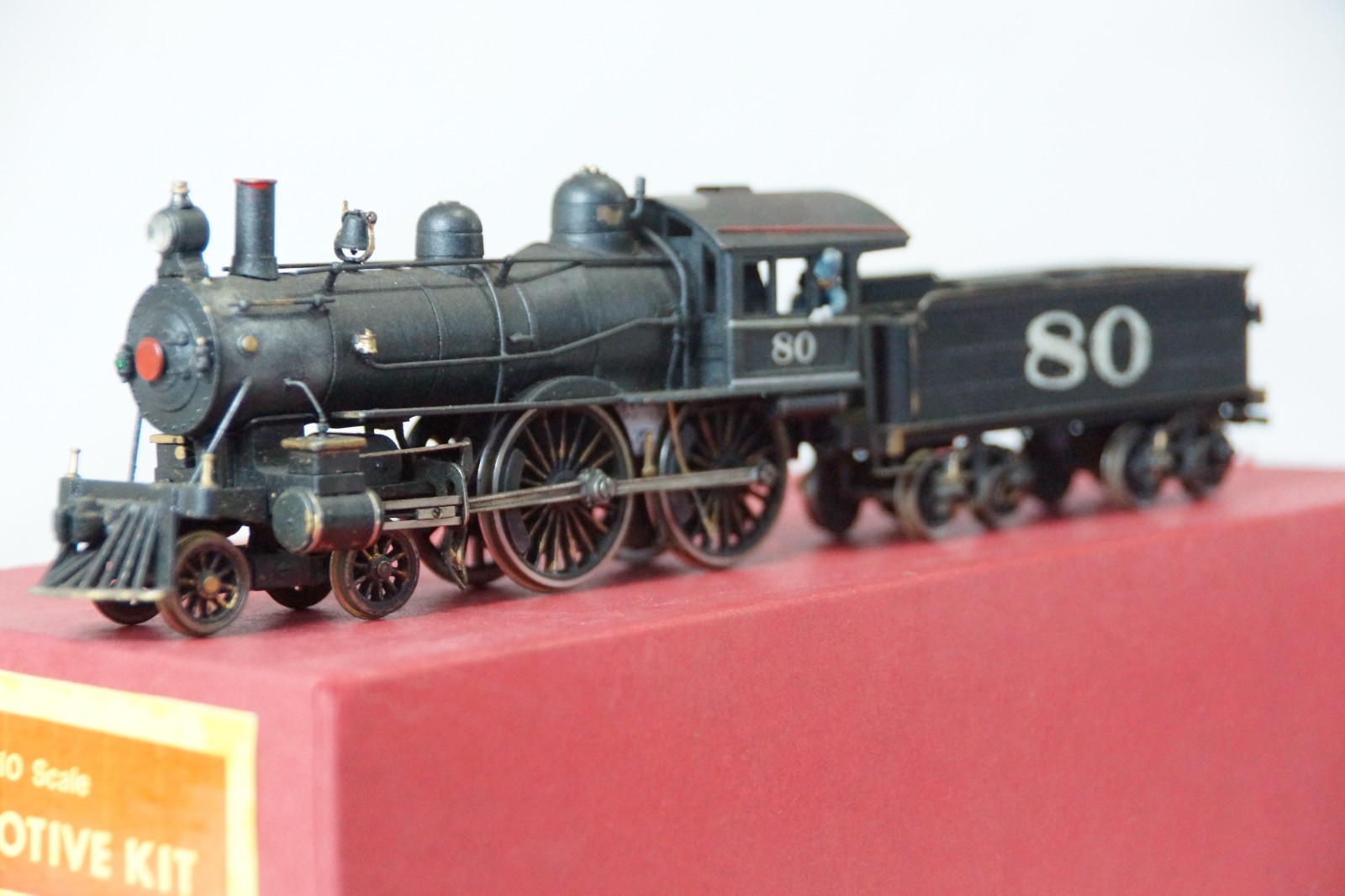 Vintage Japan Brass Model Steam Locomotive Train Engine & Tender UNKNOWN Maker