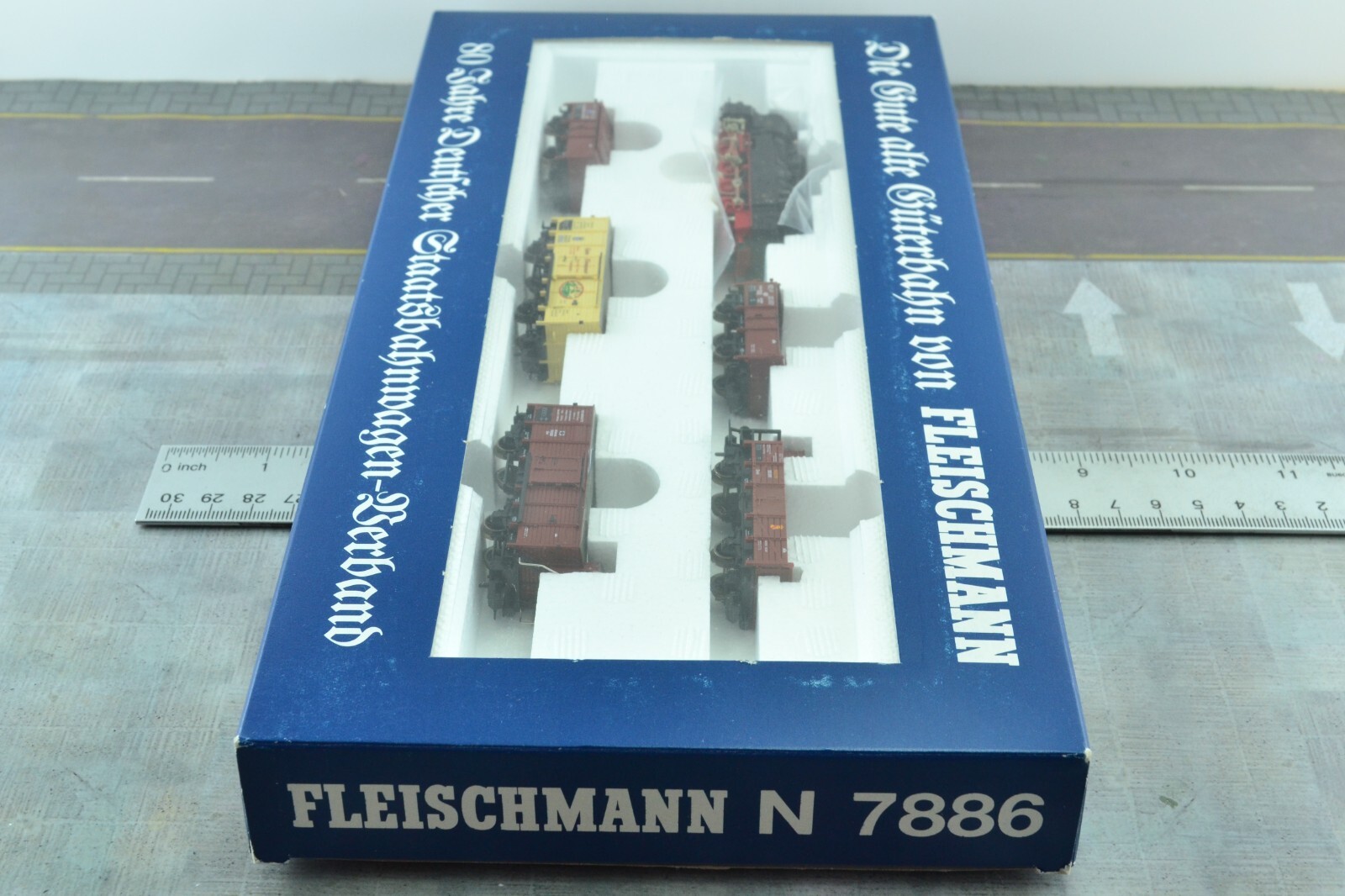 Fleischmann 7886 Prussian Steam Locomotive Freight Train Set N Scale