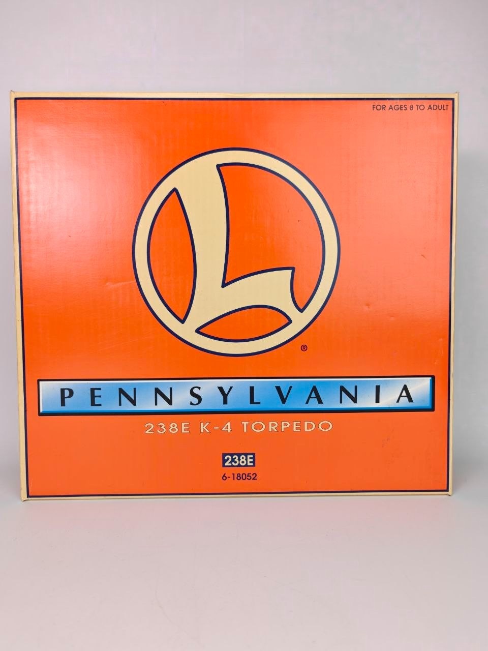 Lionel 6-18052 Pennsylvania Torpedo K4 Steam Locomotive # 238E w/ Lionel Letter