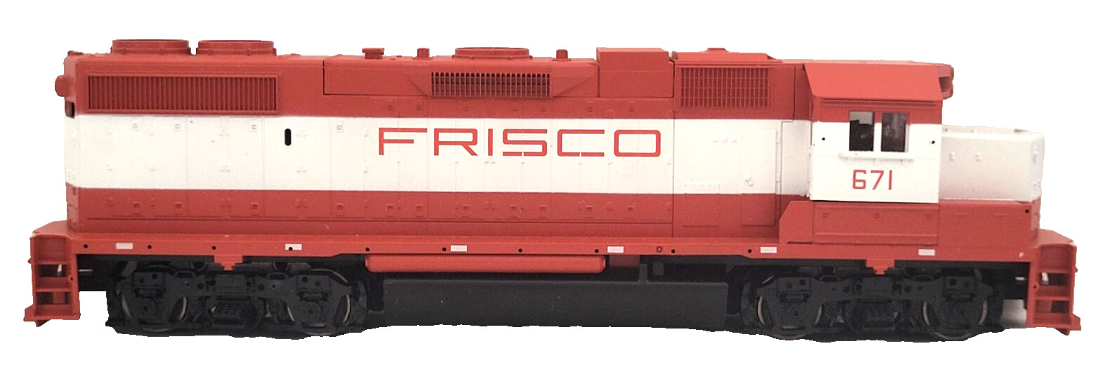 Athearn HO GP38-2 Frisco #671 DC Powered Blue Box Kit Tested