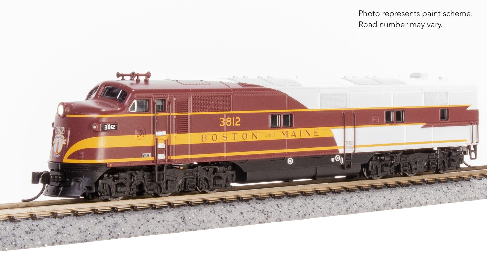 Broadway Limited BLI 8763 N Scale BM Boston & Maine EMD E7A Locomotive DCC/Sound