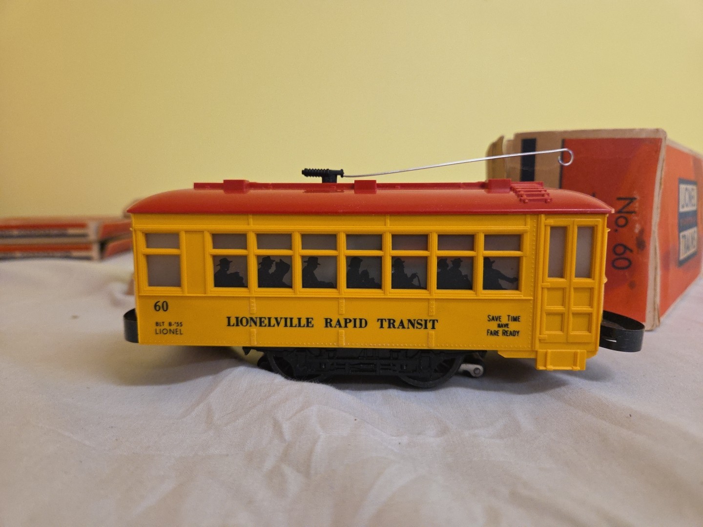 Lionel 60 Vintage O Lionelville Motorized Rapid Transit Trolley/Box