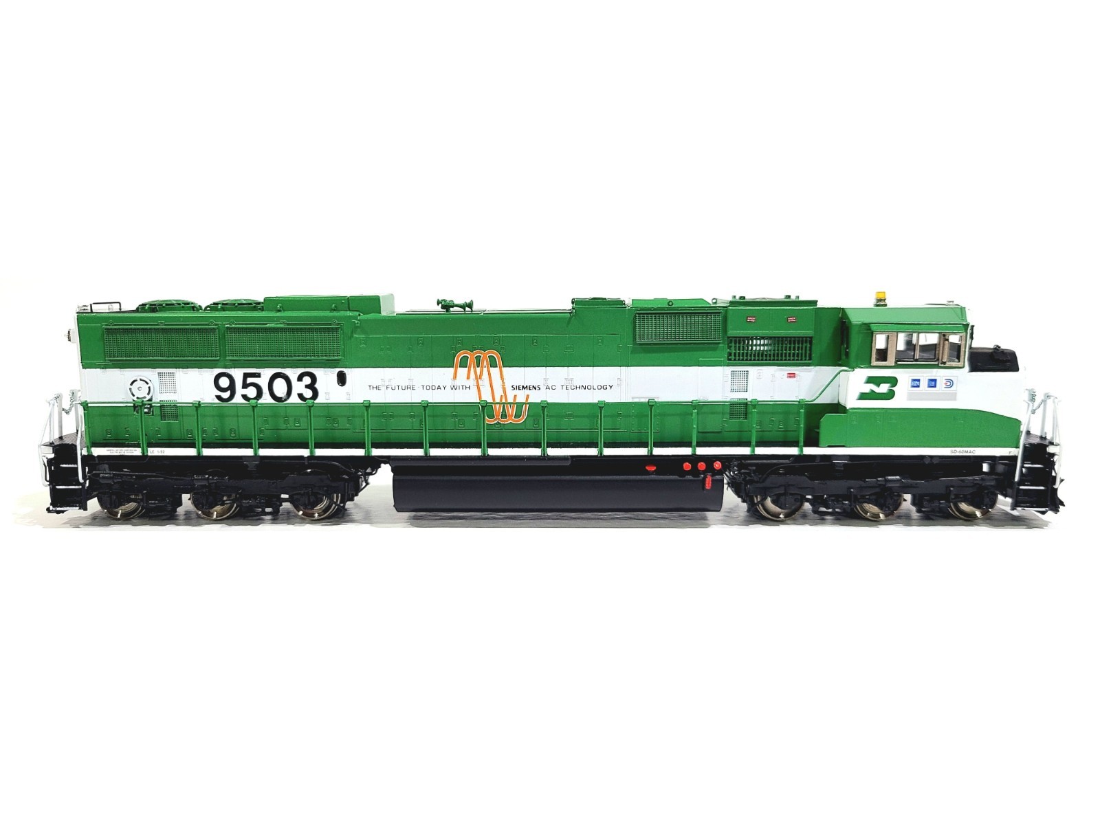 Overland OMI BN EMD SD60MAC Burlington Northern #9503 HO Brass Model #5846.1