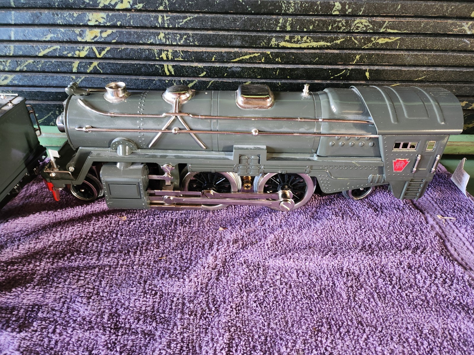 MTH PROTO Standard Gauge Tinplate Gun Metal gray locomotive 4-4-2, Nice!