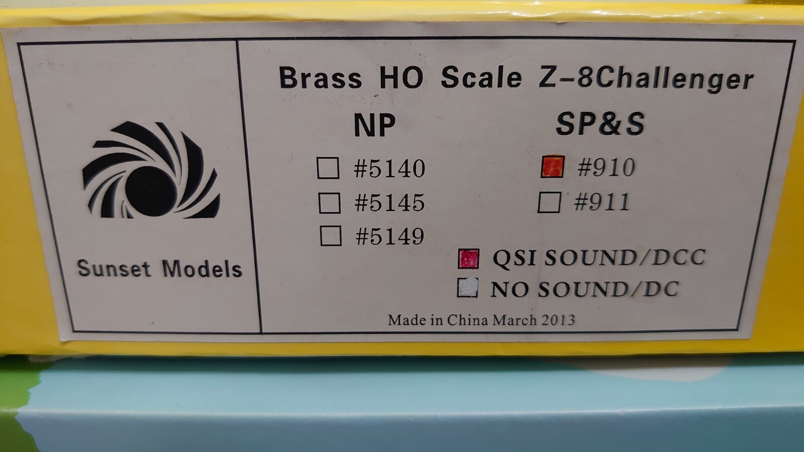 Sunset Models Brass SP&S Z-8 Challenger Steam Locomotive (DCC Sound) – HO scale