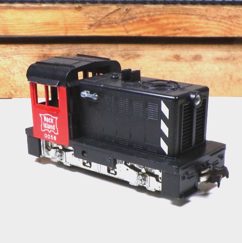 TESTED + RUNS EXC VINTAGE LIONEL HO #0058 ROCK ISLAND HUSKY ENGINE w/HEADLIGHT