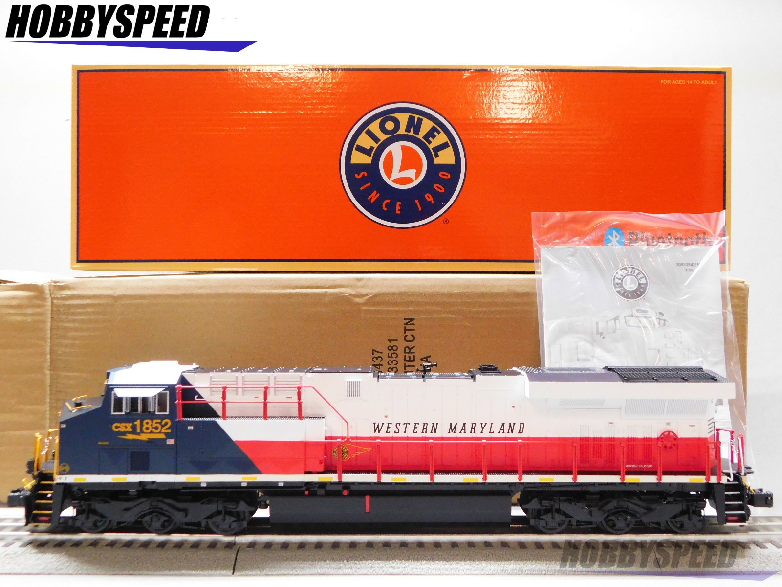 LIONEL BTO CSX WESTERN MARYLAND LEGACY ES44 DIESEL ENGINE O GAUGE 2533581 NEW