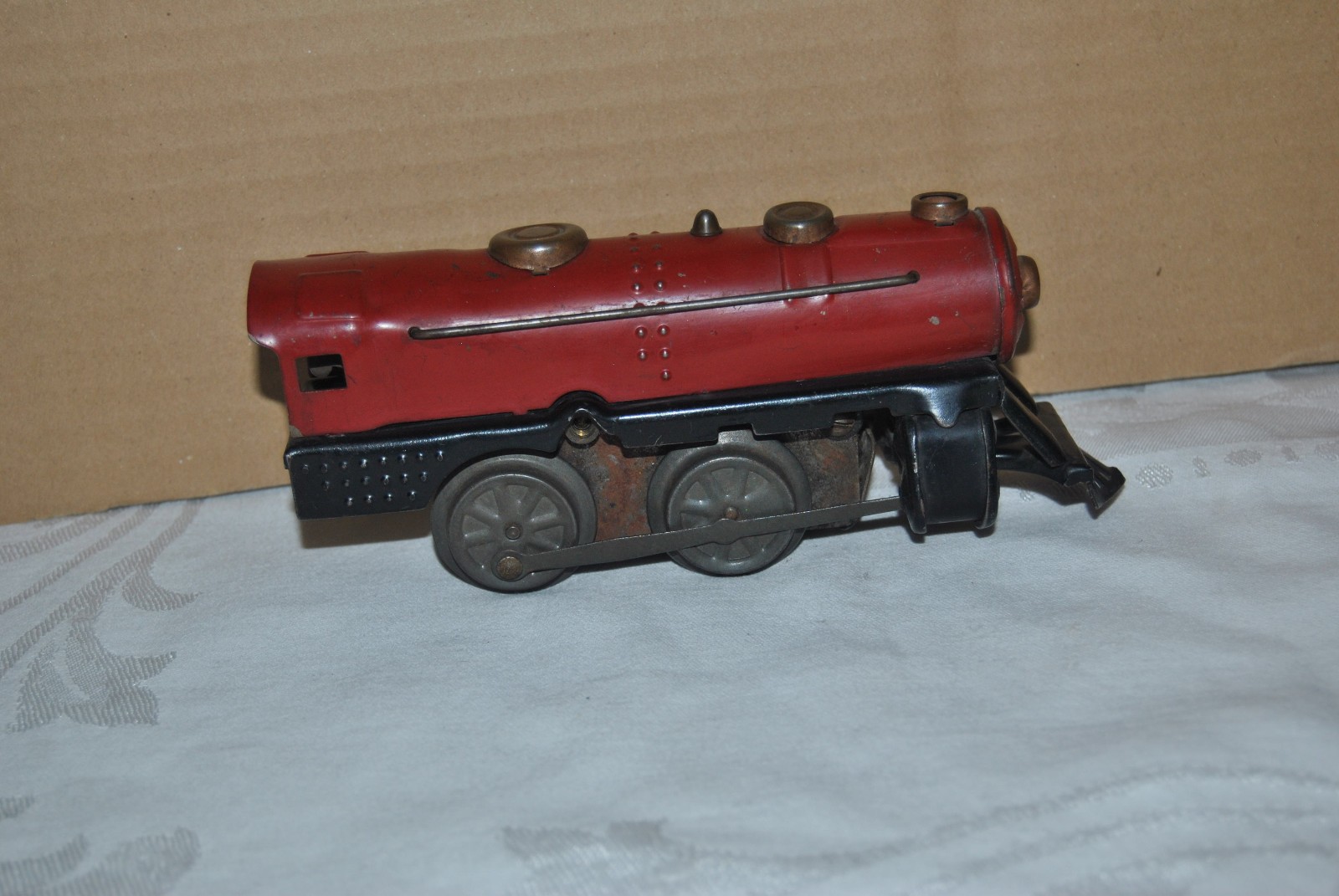 Prewar JOY LINE No. 105 Clockwork / Wind-up LOCOMOTIVE – for PARTS or REPAIR !!!