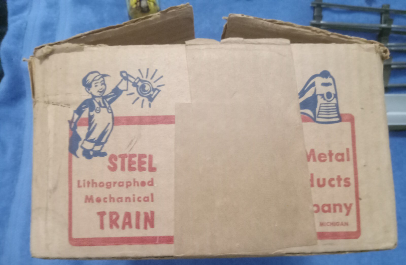 VTG 50s Hafner Tin Toy Train Set 115041 – Working with Track And Box