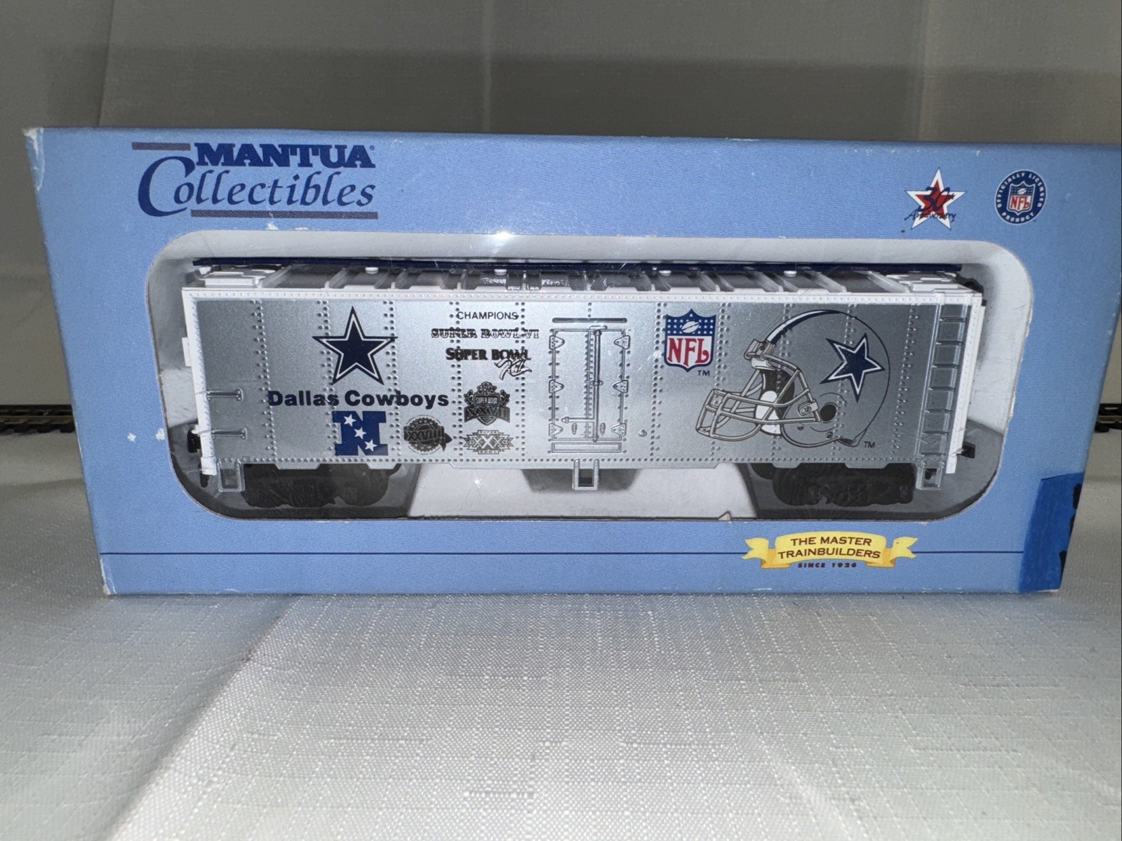 NFL Dallas Cowboys SB XXX Mantua Collections 733-932 Heavy 41′ Steel Reefer Car
