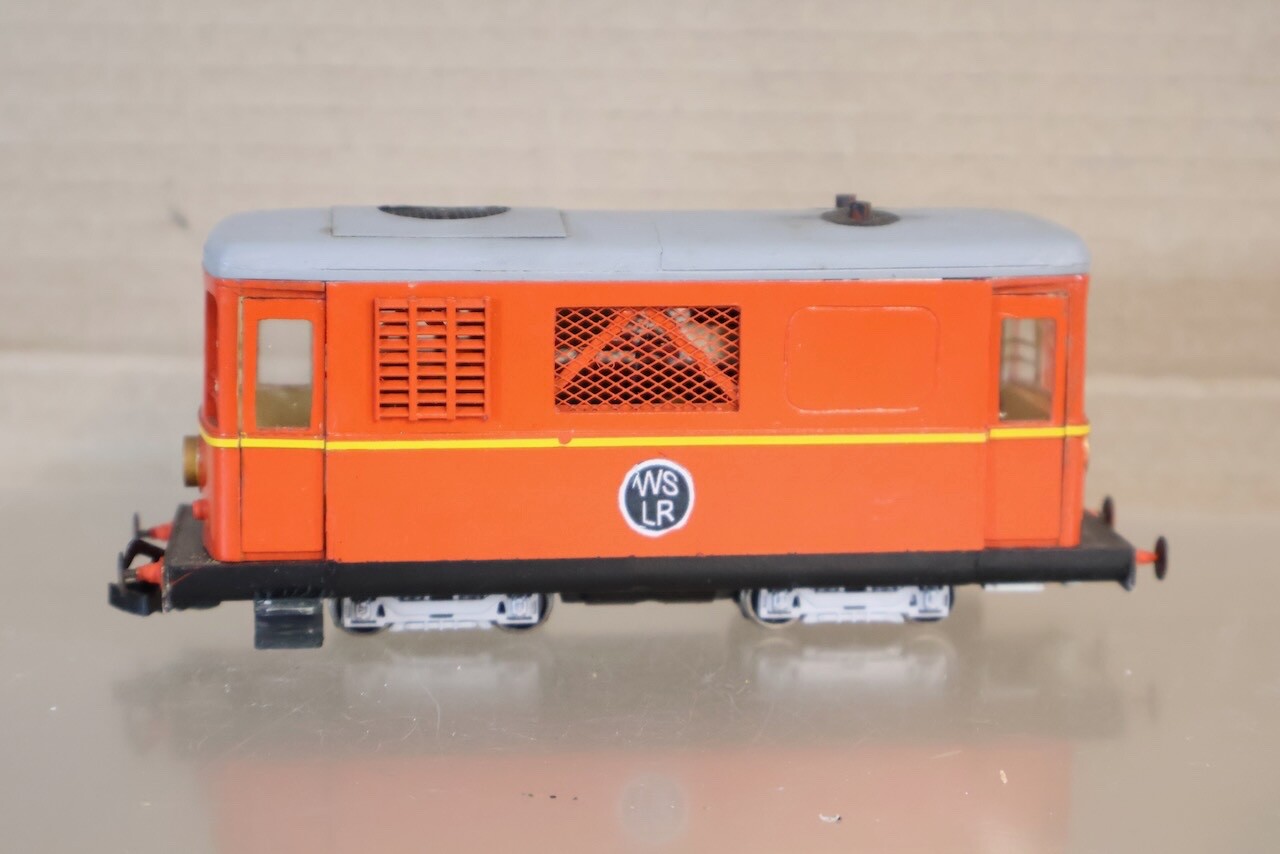 KIT SCRATCH BUILT O-16.5 NARROW GAUGE WSLR ORANGE DIESEL LOCOMOTIVE om