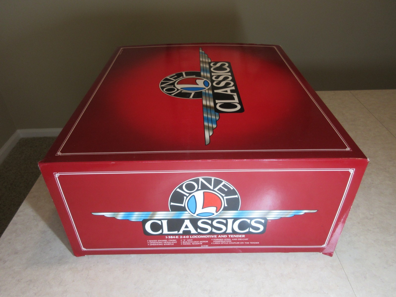 Lionel Classics 6-13101. 1-384E. 2-4-0 Locomotive & Tender. Standard Gauge. New.