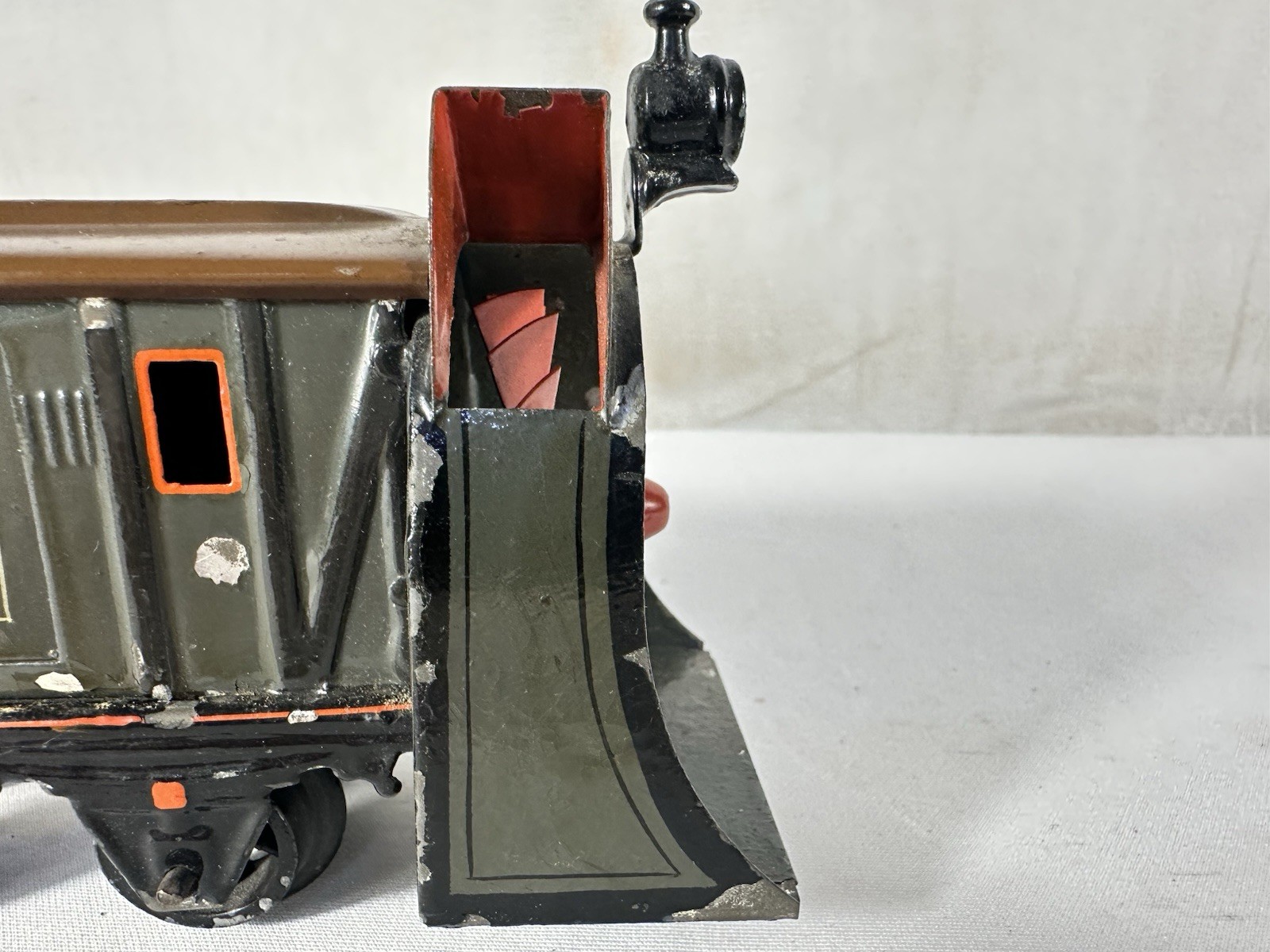 SCARCE Bing Original Prewar O-Gauge Rotary Snowplow!