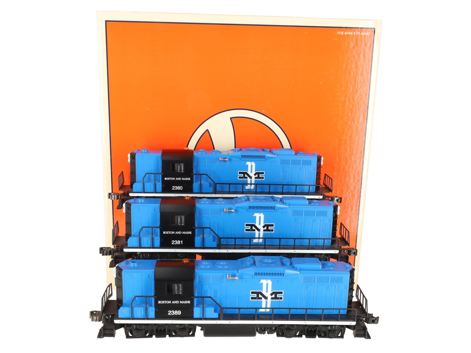 Lionel 6-11843 O Gauge Boston & Maine Diesel Lash-up Set #2380, 2381, 2389 EX