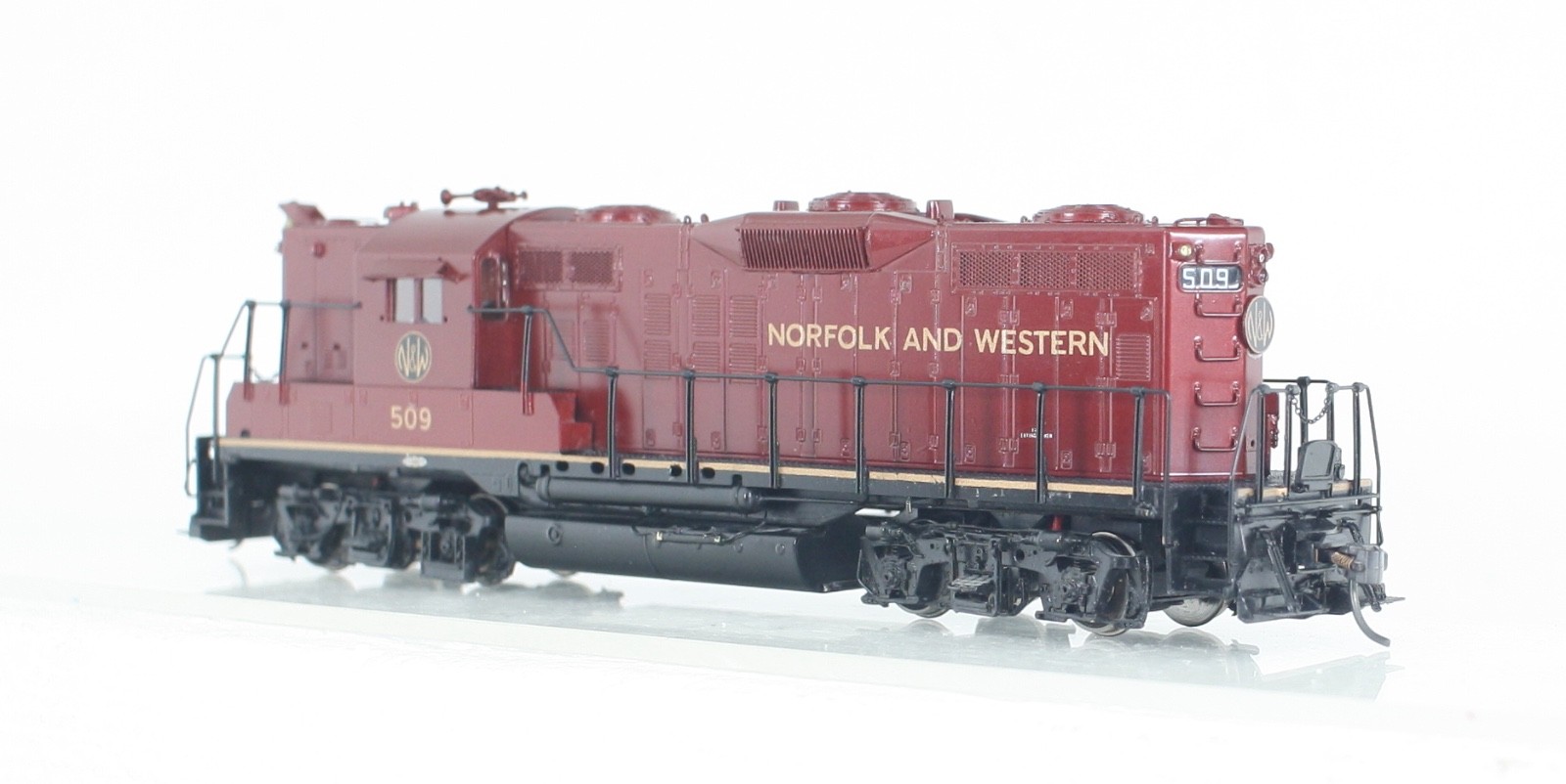 HO Brass Overland Models 5620.1 Norfolk & Western GP9 Diesel #509 Excellent