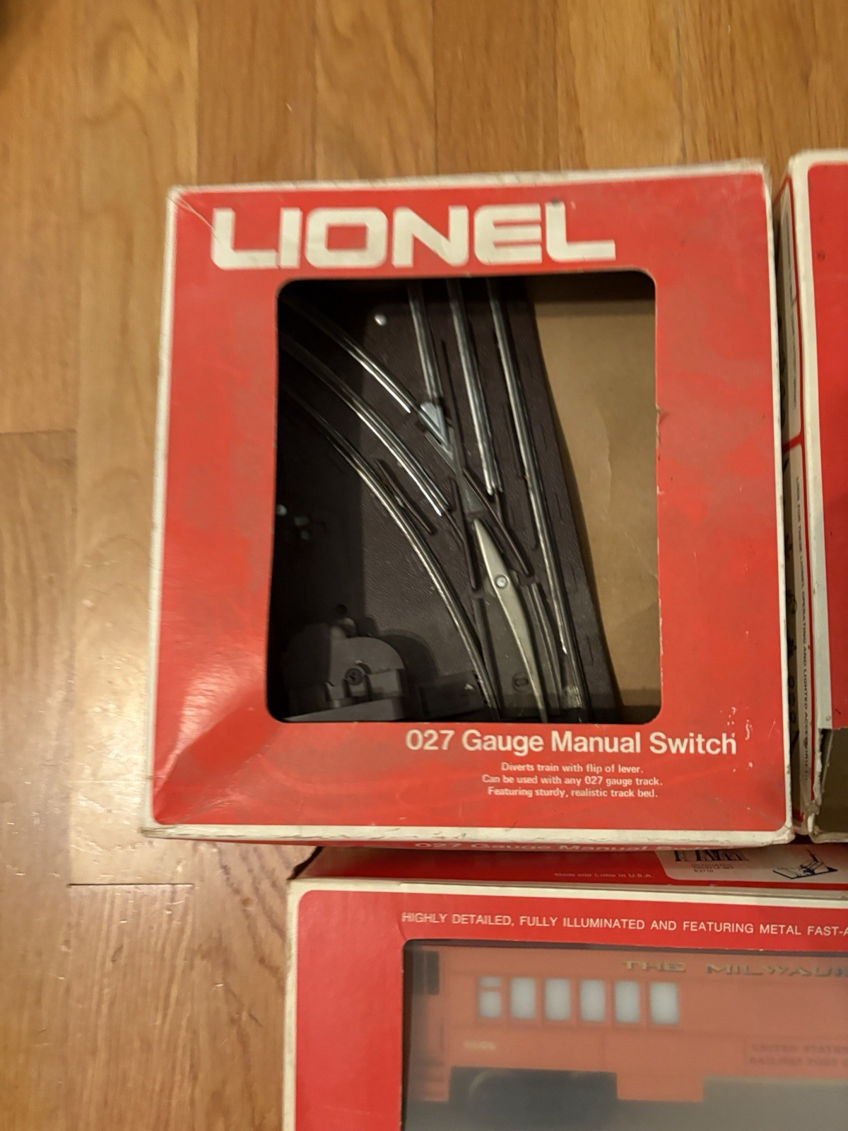 Lot of 4 Vintage LIONEL Trains 027 Gauge- 6-9122, 6-9506, 6-5021, 6-5022 in Box