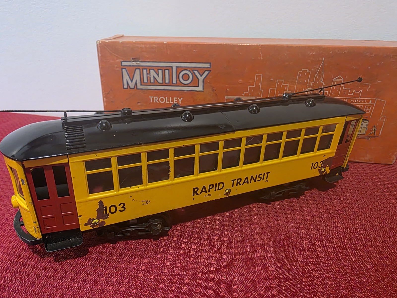 Rare Minitoys O Scale 102 Public Service Trolley & 103 Rapid Transit Trolley