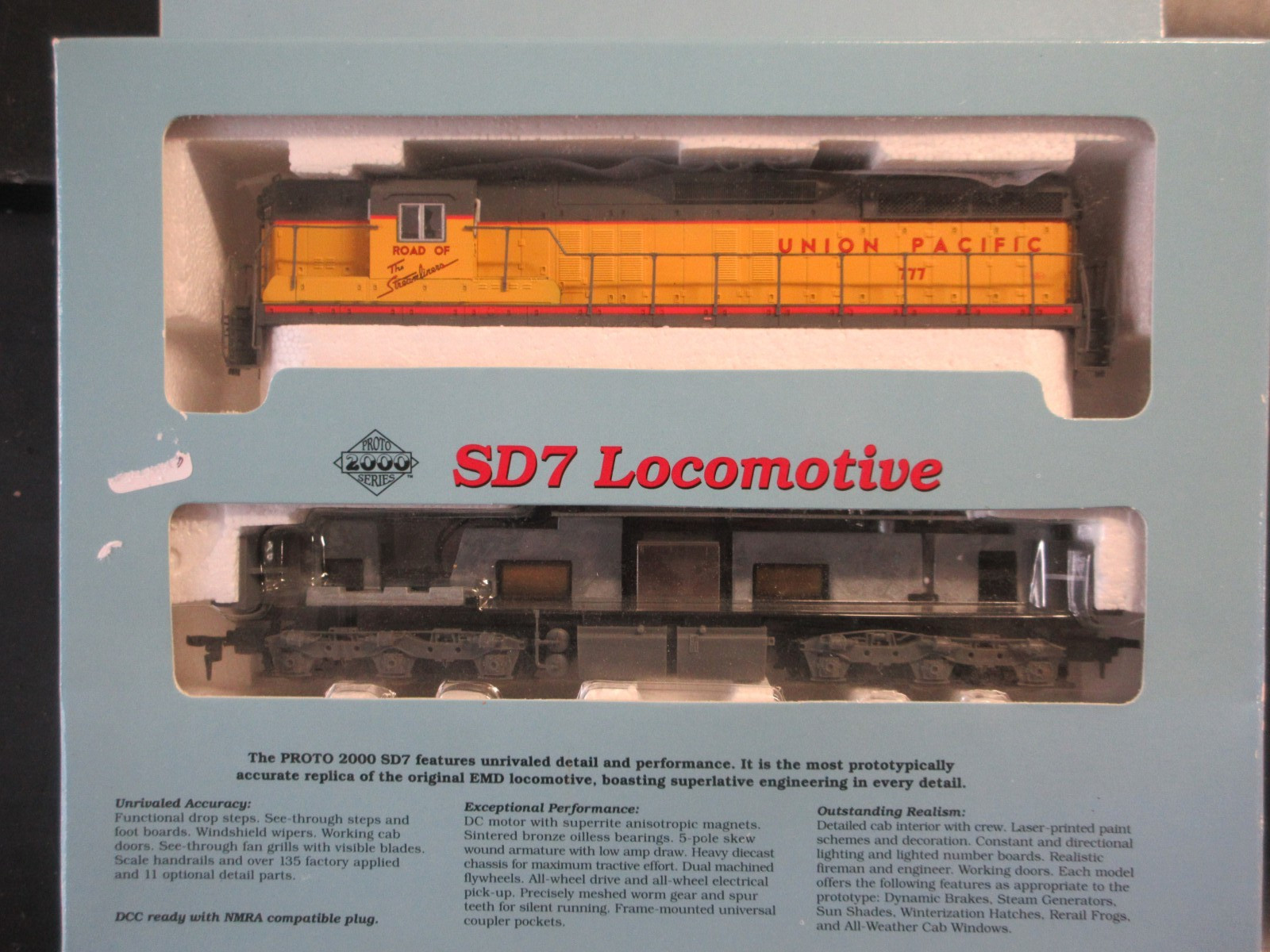 PROTO 2000 ho SD7 LOCOMOTIVE UNION PACIFIC powered #8111