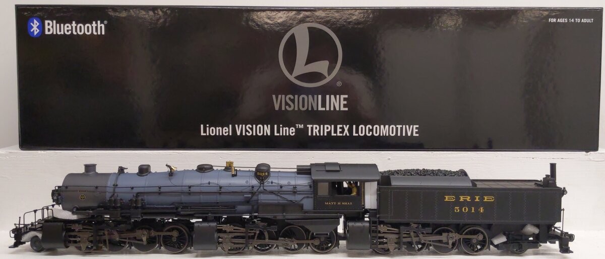 Lionel 2431850 O Gauge VISIONLINE Mr Muffins Erie Triplex Steam Locomotive #5014
