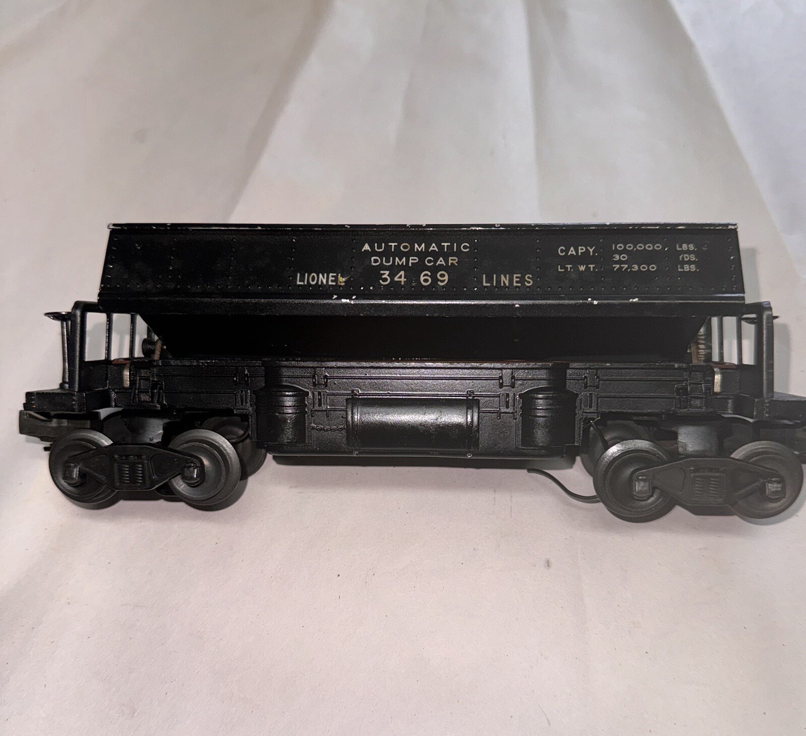 VINTAGE LIONEL 3469 Automatic Dump Car Metal.