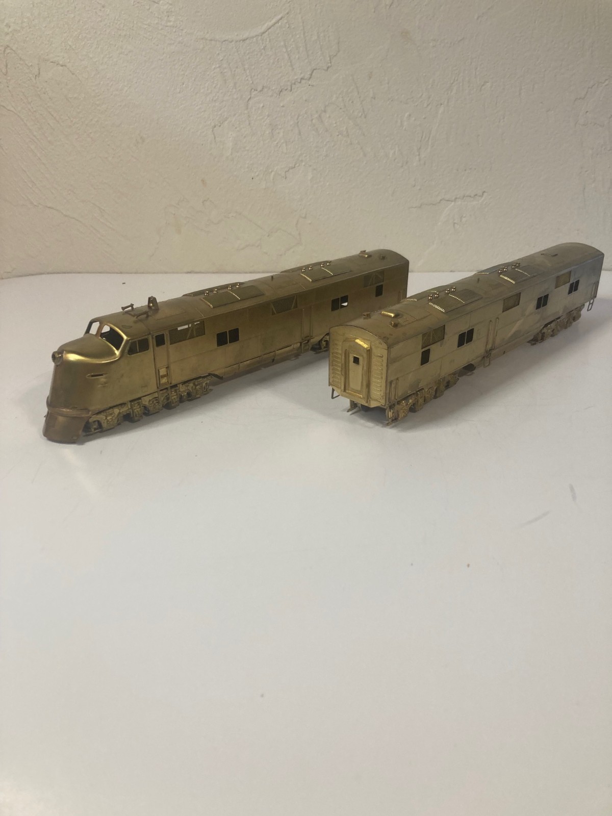 Hallmark HO EMD E-3/6 Brass A/B Set w/Glide Drive Upgraded Trucks Original Box