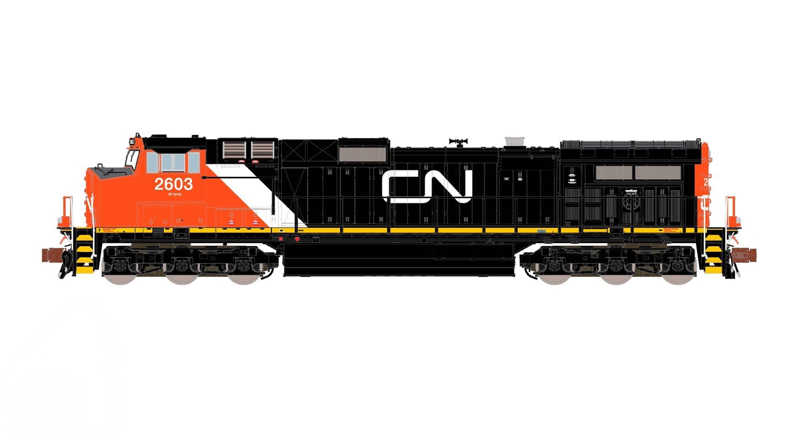ScaleTrains Rivet 38685 N Scale GE DASH 9 Diesel Canadian National CN 2603 DCC &