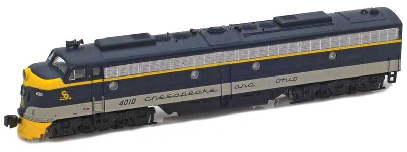 AZL 62612-1 Z-scale Chesapeake Ohio C&O E8 A #4010 Diesel Locomotive NEW &TESTED