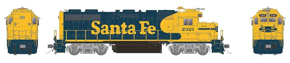 Rapido ~ HO Scale ~ EMD GP38 Low Nose ~ Standard DC ~ Santa Fe #2346 ~ 38004