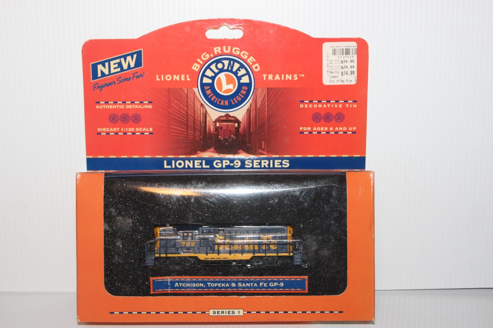 LIONEL GP-9 SERIES 1:120 SCALE PENNSYLVANIA ATCHISON TOPEKA & SANTA FE TRAINS
