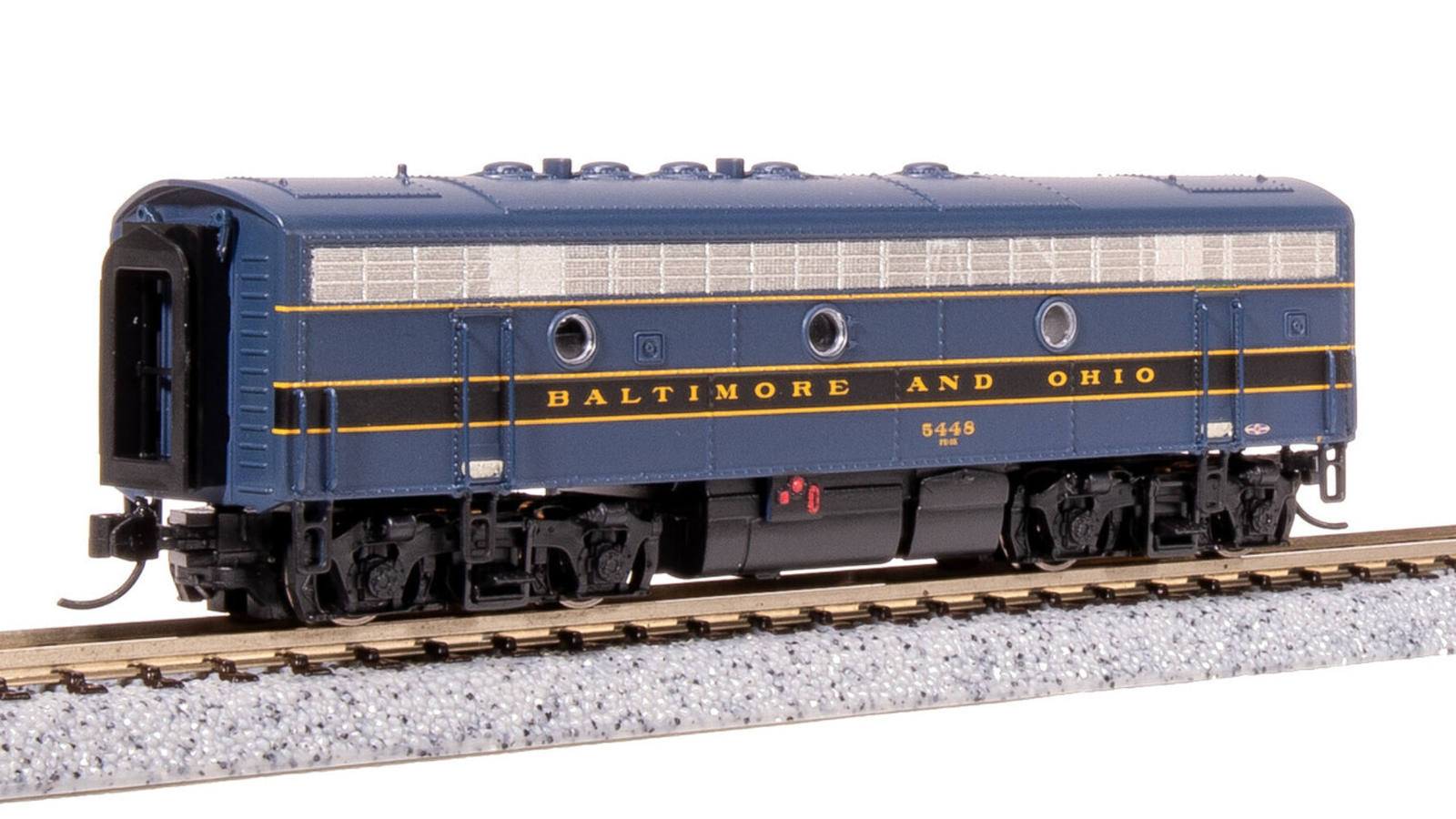 Broadway Limited 7767 N B&O EMD F7B Blue, Black, Gold Diesel Locomotive #5456
