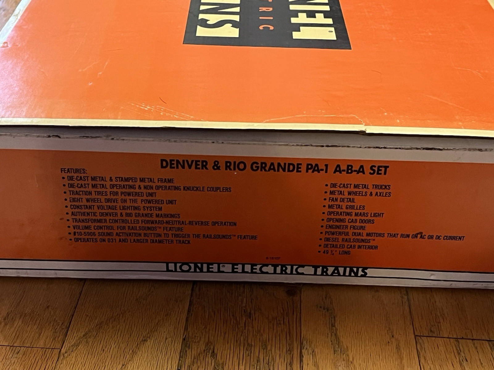 Lionel 6-18107 Denver & Rio Grande PA-1 A-B-A Diesel Engine Set 6001 6002 In Box