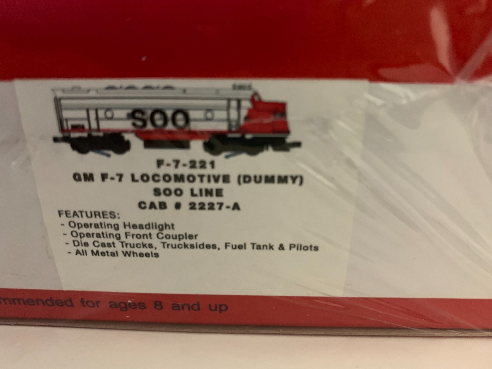 WILLIAMS ‘O’ F-7-221, SOO LINE F-7 SET #2229-A (POWERED) & #2227-A (DUMMY) NIBs
