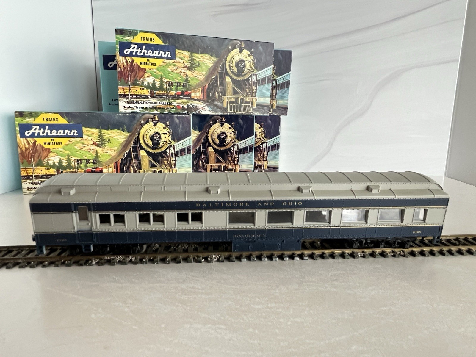 Vintage HO Athearn B&O F7A F7B Passenger Set w/ Cars Blue Box COMPLETE CONSIST