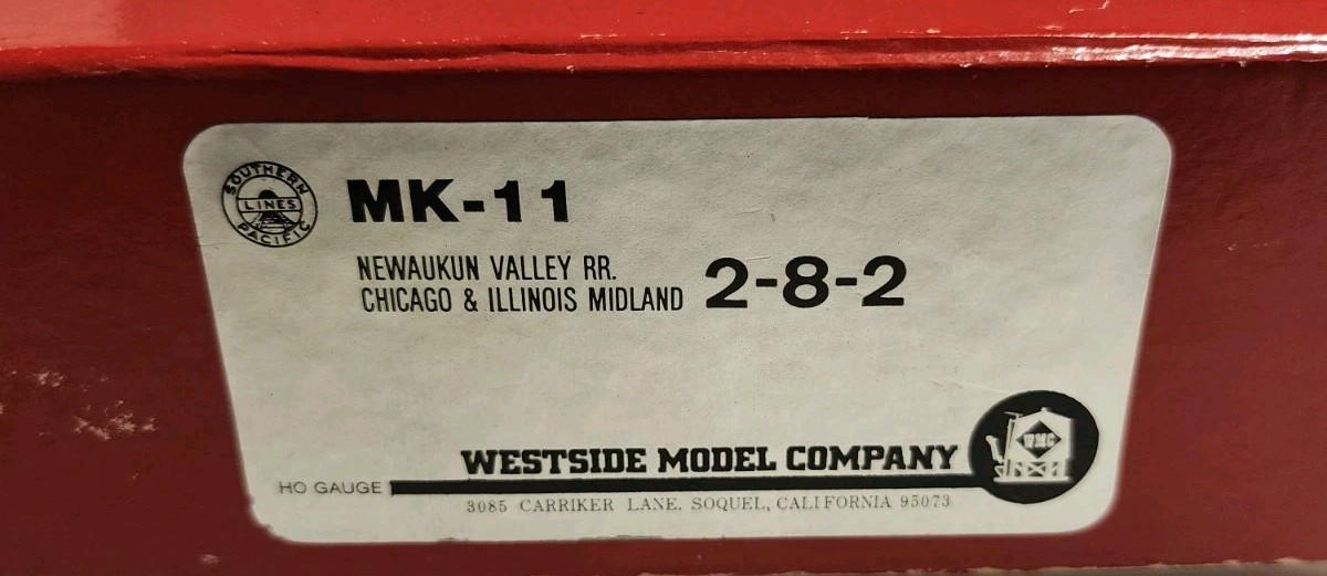Westside Model Company HO Scale Brass MK-11 2-8-2 Steam Locomotive SP #3297