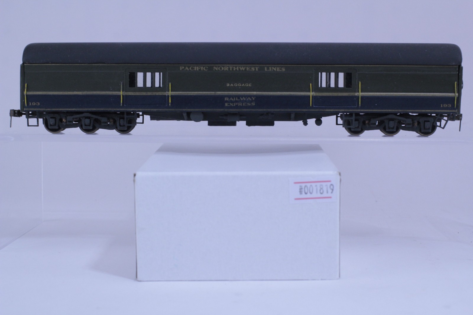BUILT UP KIT HO Pacific Northwest #193 Railway Express Heavyweight Baggage Car