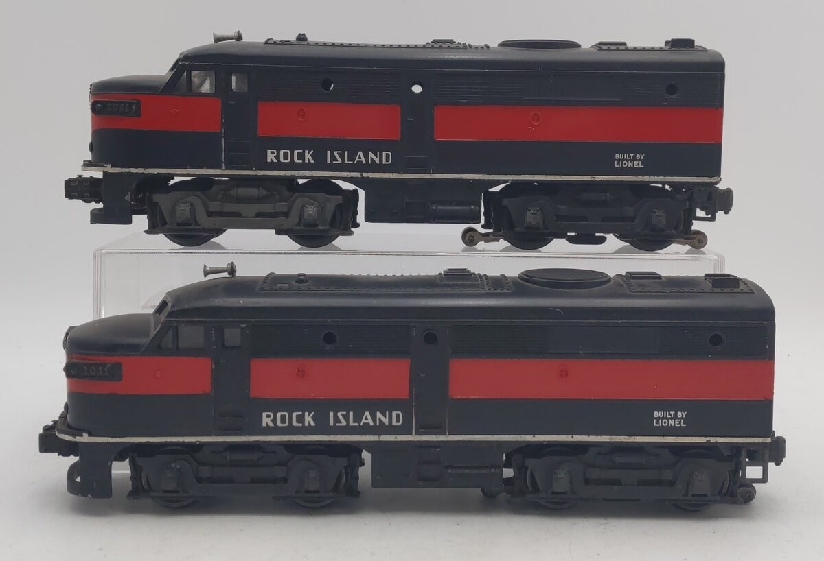 Lionel 2031 Vintage O Rock Island Alco AA Diesel Locomotive Set