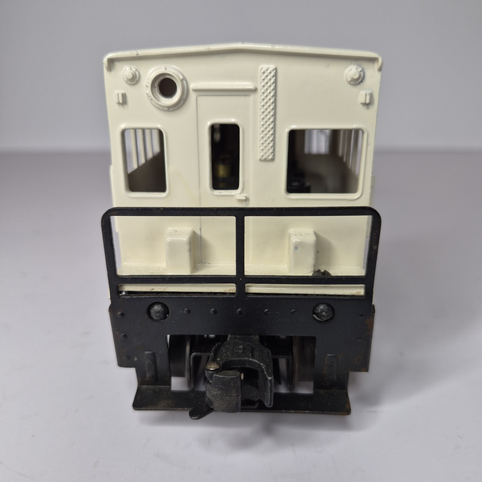 O Gauge Switcher White Locomotive 2-4-2 Runs No Lights Repainted