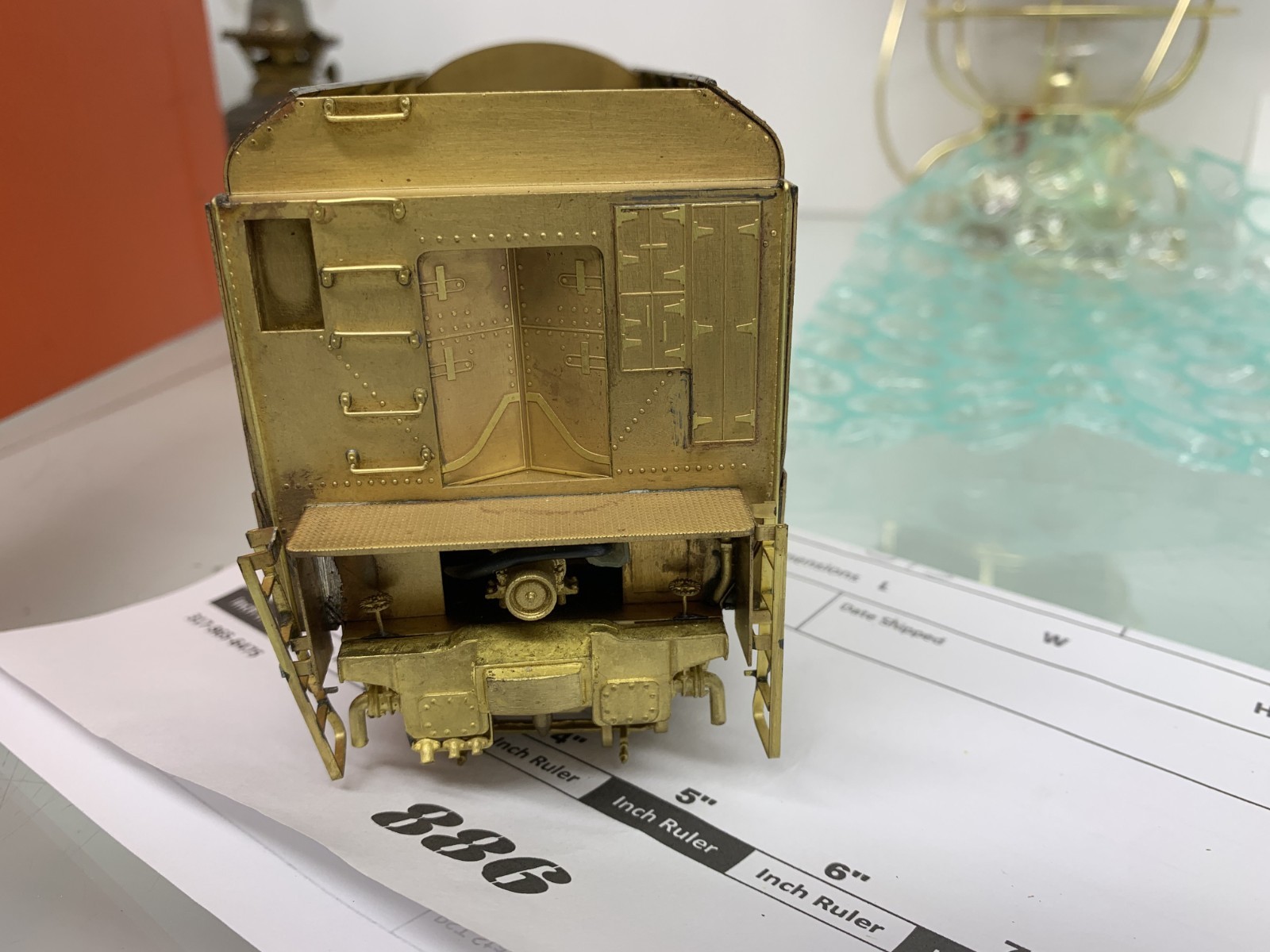 886 KTM Brass Crown Series PSC Tender UP Challenger or UP Big Boy O Scale 2 Rail
