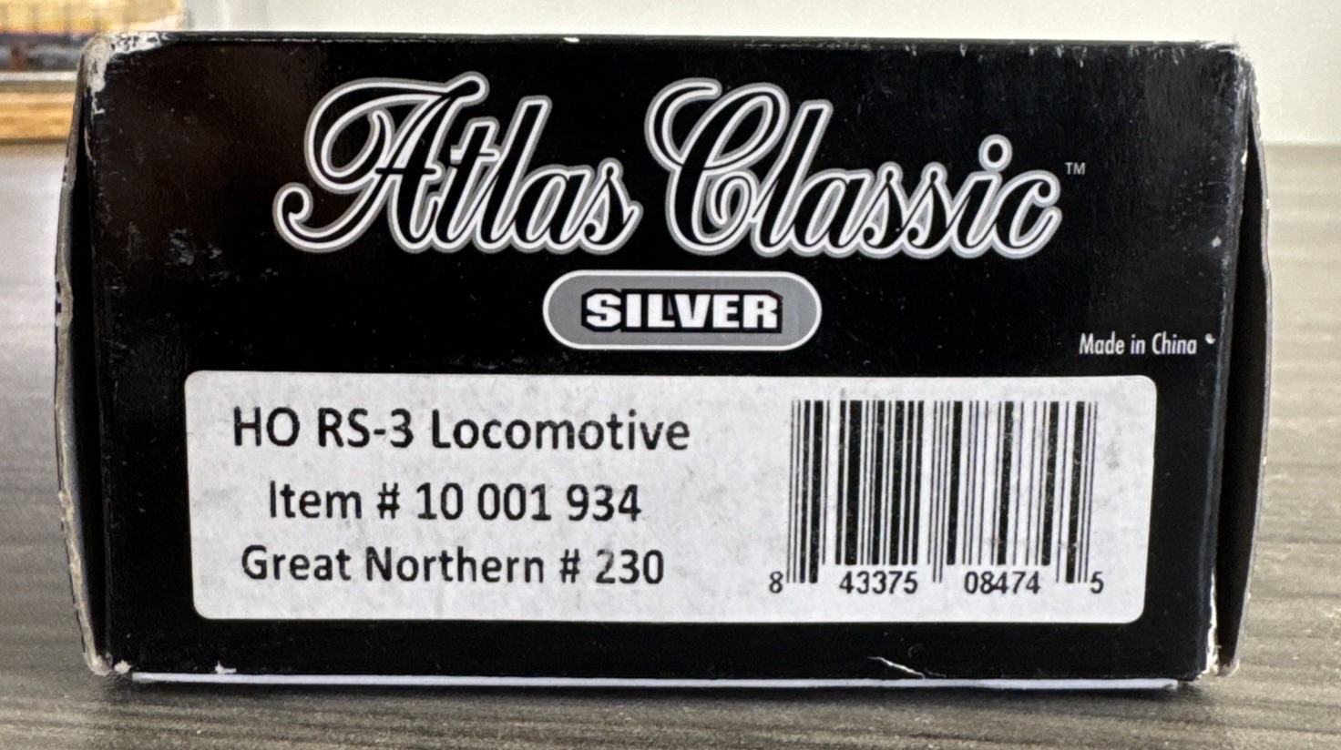 Atlas Classic Silver HO #10001934 RS-3 Locomotive Great Northern #230 – NIB!