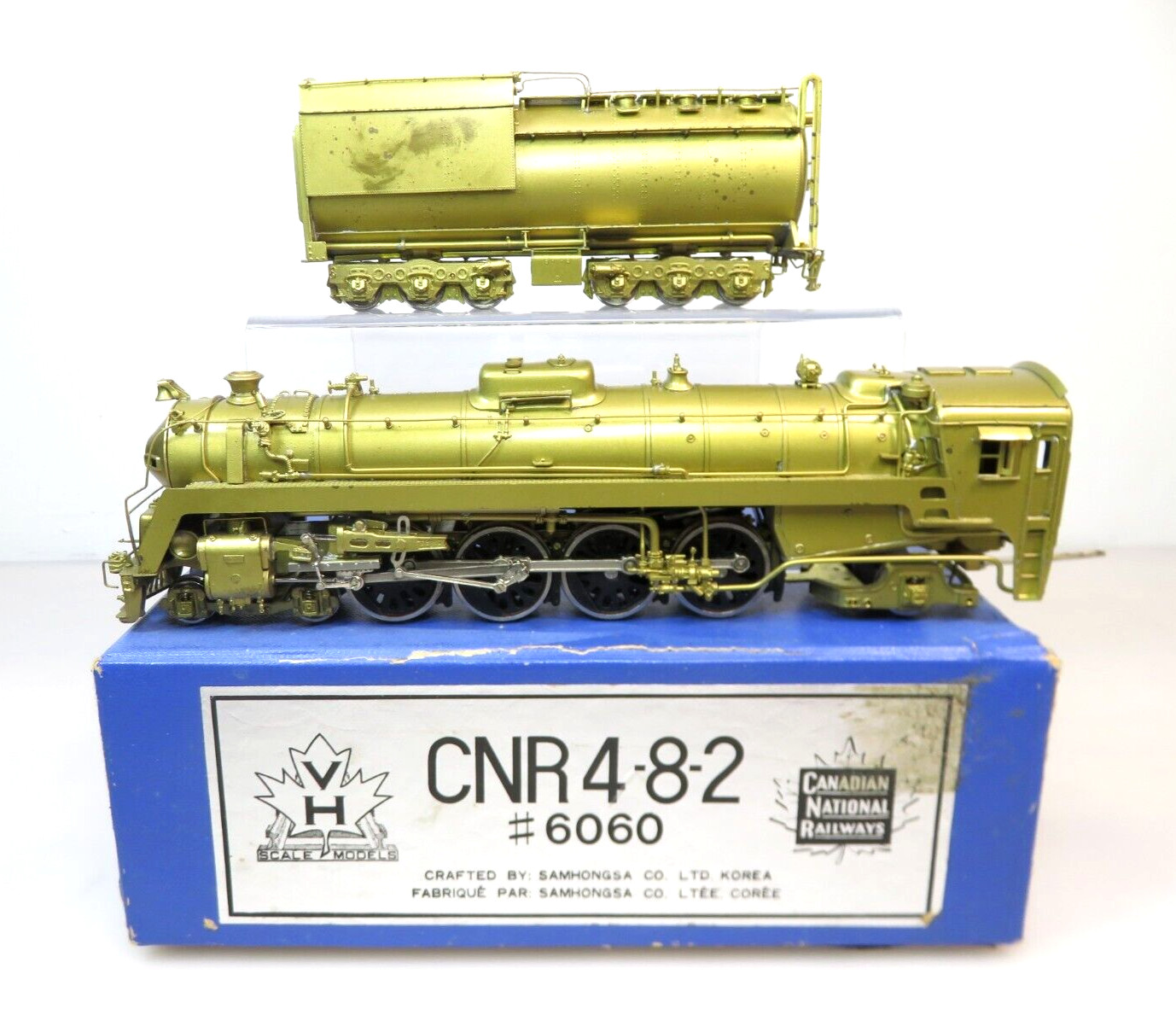 Van Hobbies Brass HO Scale CN Canadian National 4-8-2 U-1f Steam Locomotive 6060