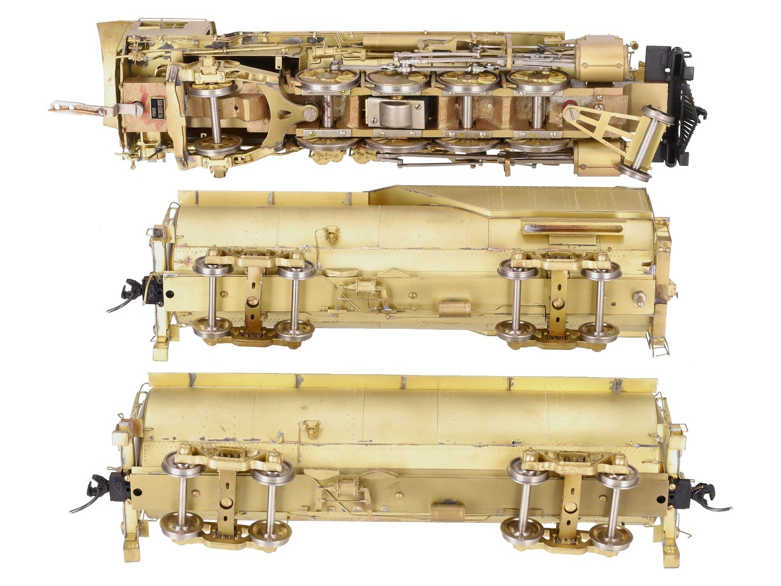 Westside Model Co. O Brass B&O Q-4b 2-8-2 Steam Engine w/ Auxiliary Tender – 2R