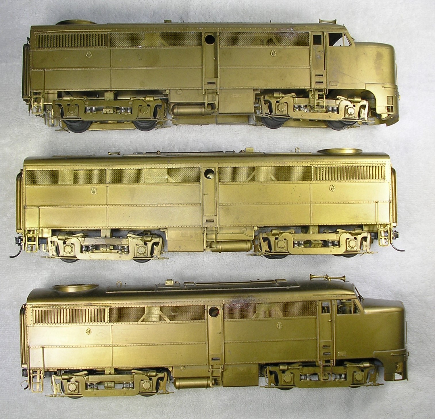 NJ Custom Brass O Scale 2 Rail ALCO FA 1/FB 1 ABA Set #148-0/148-0B by Woo Yang