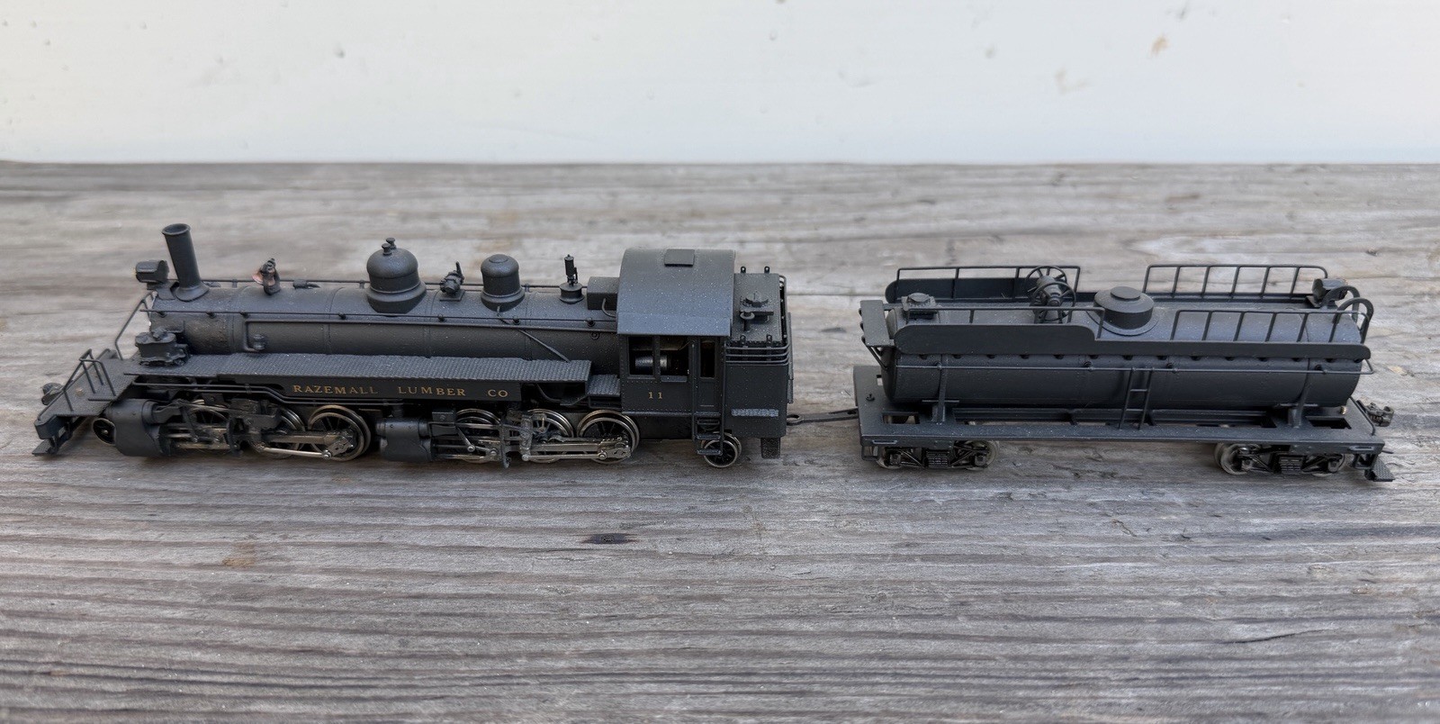 Vintage HO Brass Toby Lumber Logging 2-6-6-2 Articulated Locomotive & Tender
