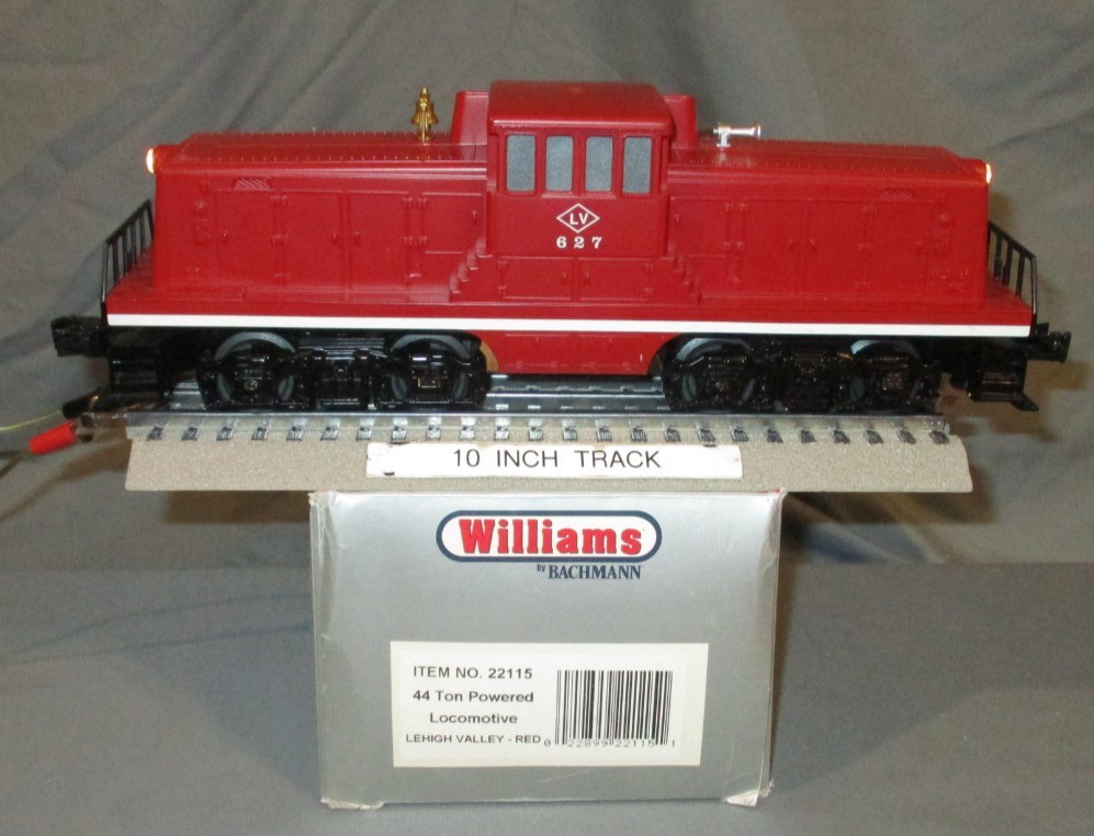 Williams 22115 Lehigh Valley #627 44 Ton w/Horn & Bell Snds O/027 ga wks/ Lionel