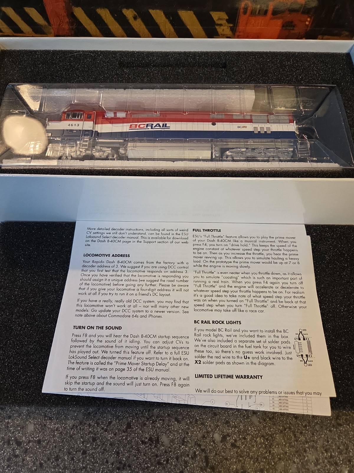 HO-Scale- Rapido British Columbia Railway – DCC/ Sound. Brand New In Box