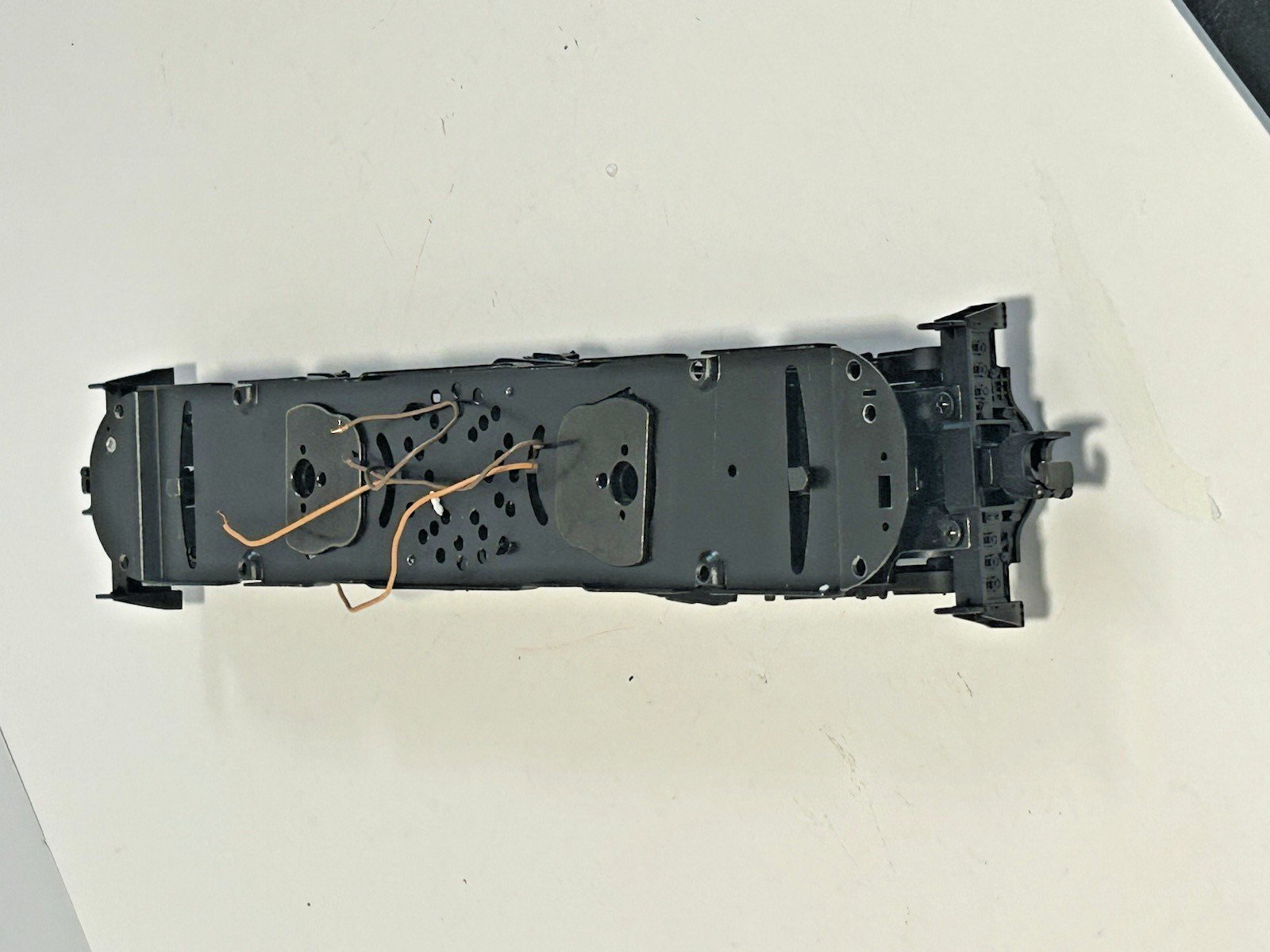 MTH Diecast Electric Locomotive GG-1 Only Shell, Frame, Tracks. Not painted.