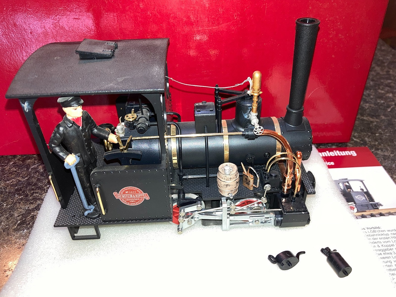 LGB G Gauge 20140 Orenstein & Koppel Field Railway Steam Locomotive OB Runs Well