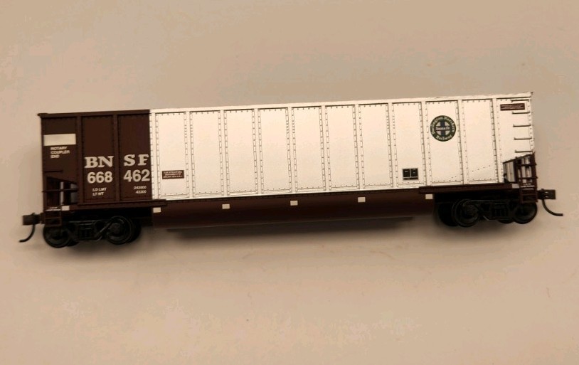 Walther’s Trainline RTR HO BNSF ROTARY GONDOLA 668462 RAIL CAR NOS C2